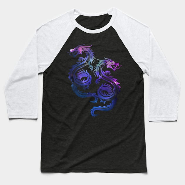 Galaxy Dragon 02 Baseball T-Shirt by ChuyDoesArt